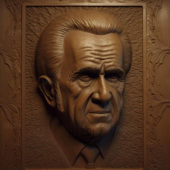 richard nixon 2 stl model for CNC